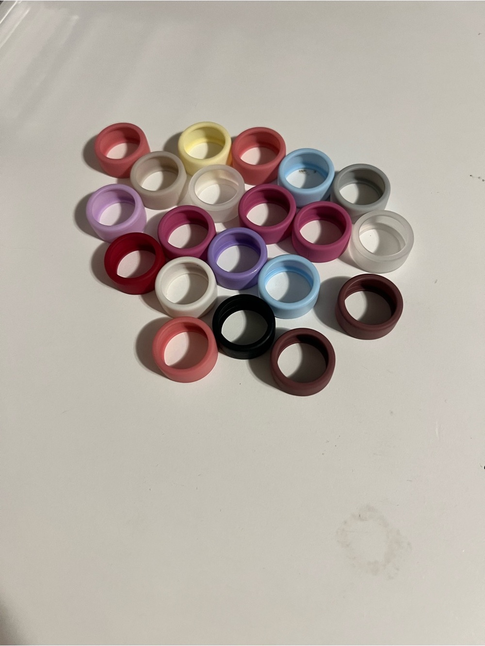 Assorted Silicone Smart Ring Covers/Protecters- Pastel & Bold Colors